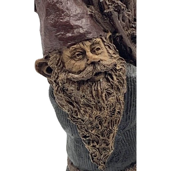 Tom Clark Gnome ERNEST Figurine #26 Earnest Worker Wood Sticks For Fire COA 1984 - Picture 2 of 6